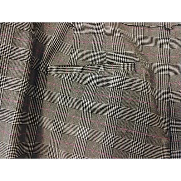 Lane Bryant Size 24 Pink And Gray Checkered Dress Pants. Plus Size. Elastic Wst. - Picture 15 of 16